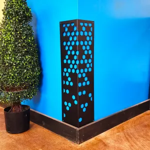 Beehive Corner Guard Wall Protector - Beehive Garden Decor - Outdoor Decor - Metal Yard Art - Indoor Corner Decor
