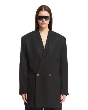 Black Double-Breast Blazer