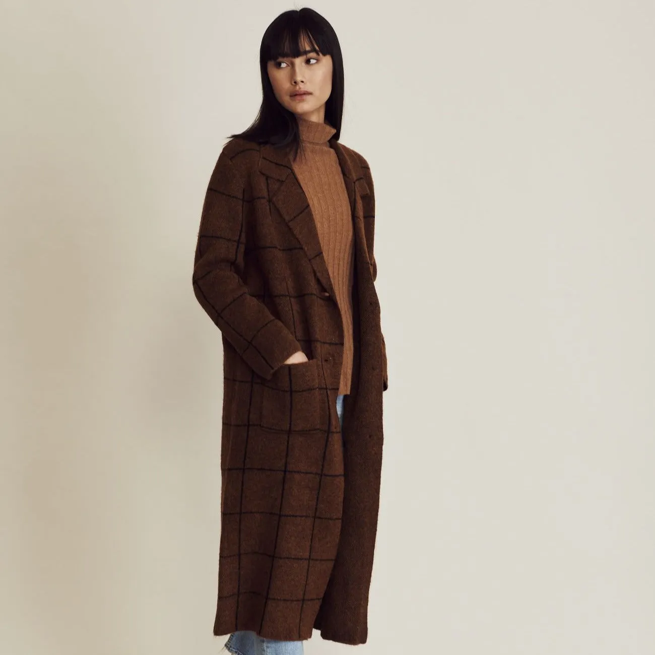 Brita Coat (Butterscotch   Plaid)
