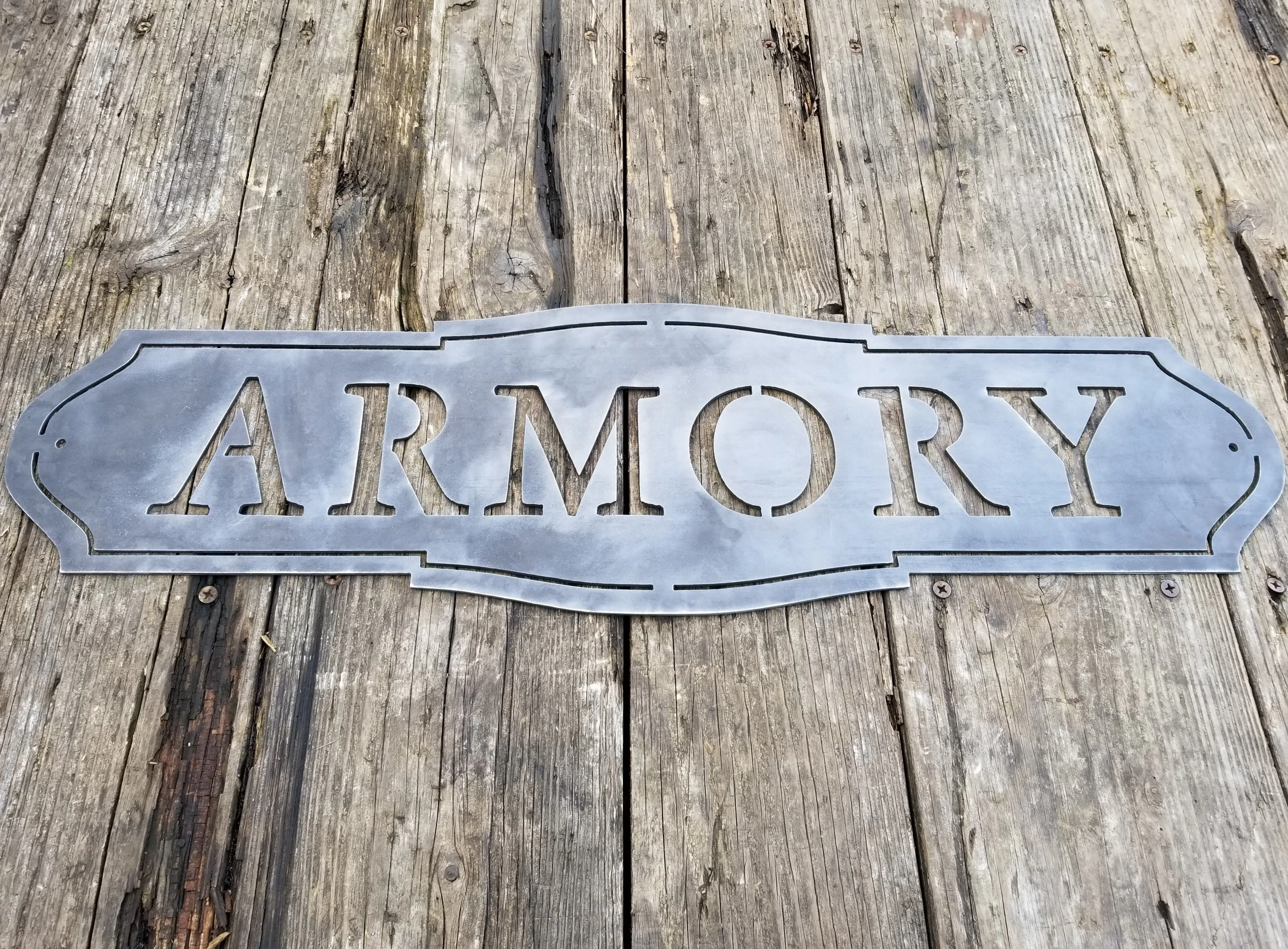 Classic Armory Sign -  Man Cave Decor - Garage Decor