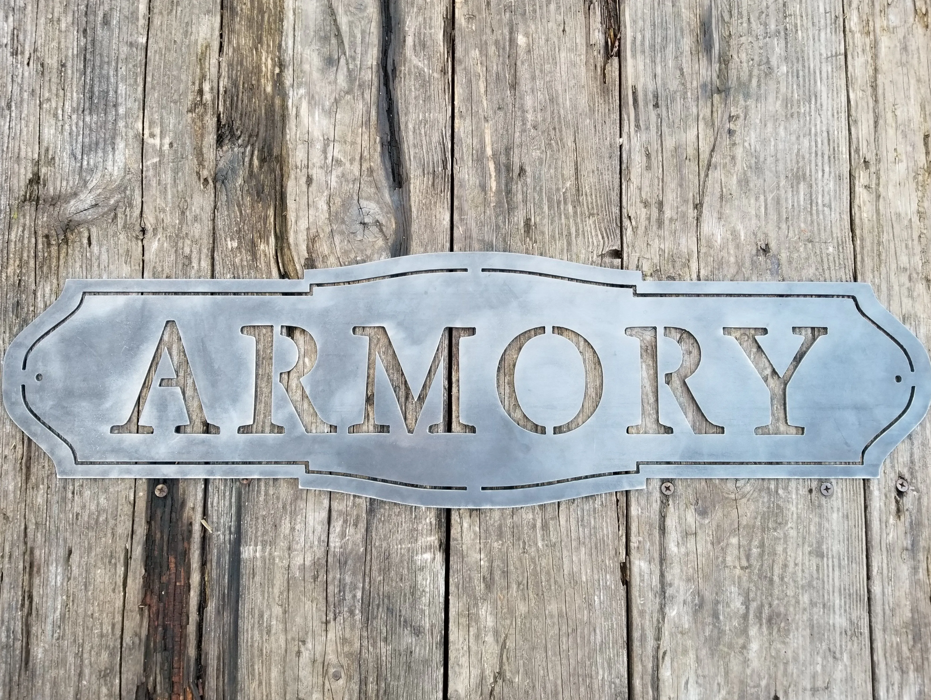 Classic Armory Sign -  Man Cave Decor - Garage Decor
