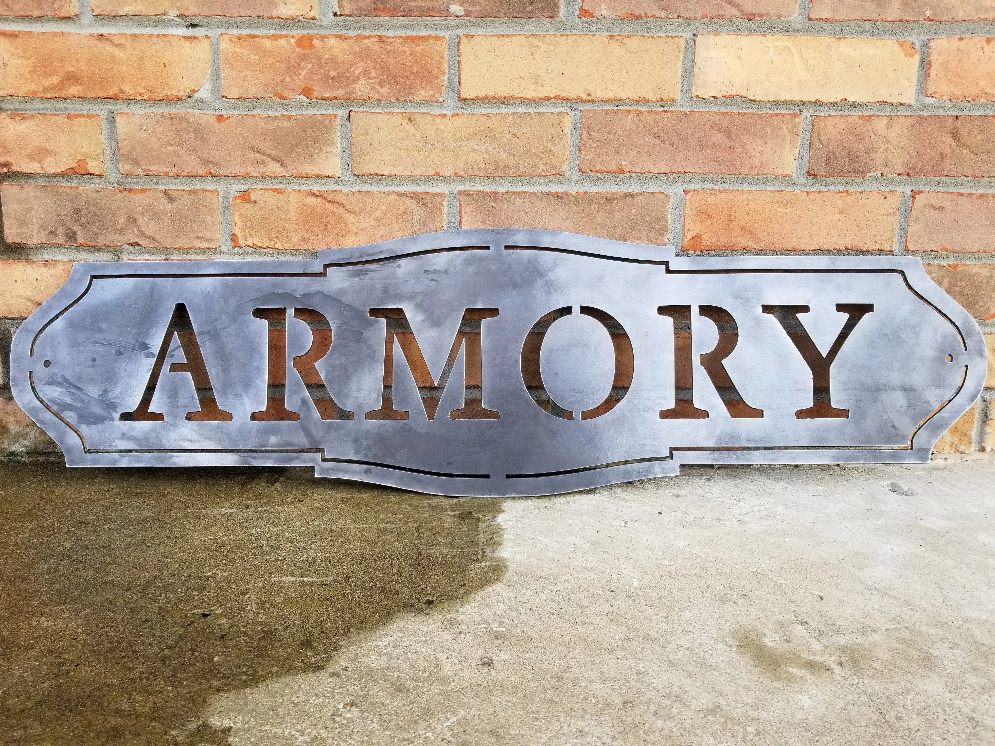 Classic Armory Sign -  Man Cave Decor - Garage Decor
