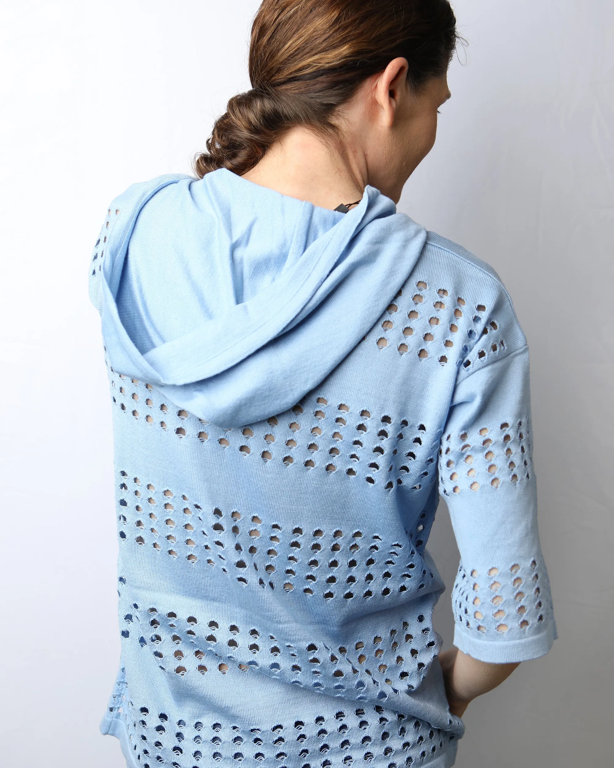 Crochet Zip Bomber Jacket
