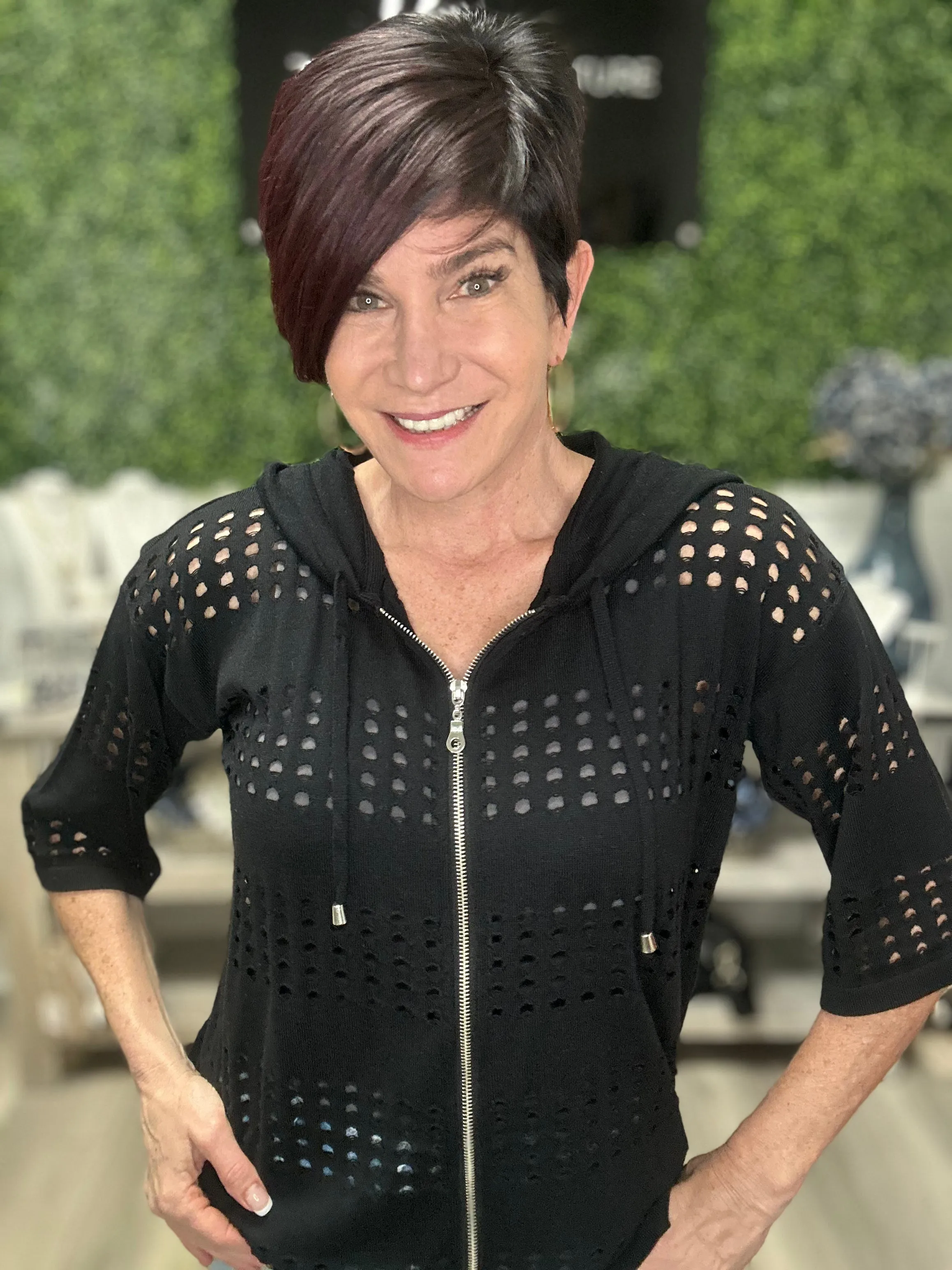 Crochet Zip Bomber Jacket
