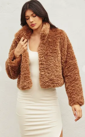 D2733 - Toffee Fur Jacket