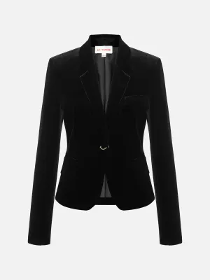 EP YAYING  Velvet Suit Jacket