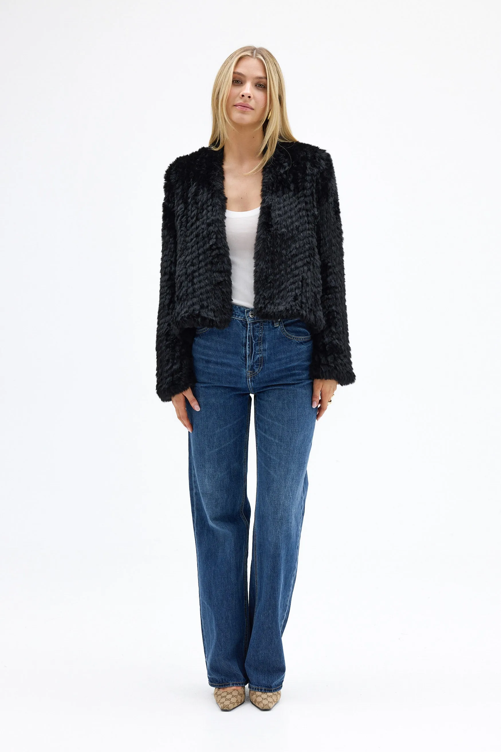Faux Emma Jacket - Black