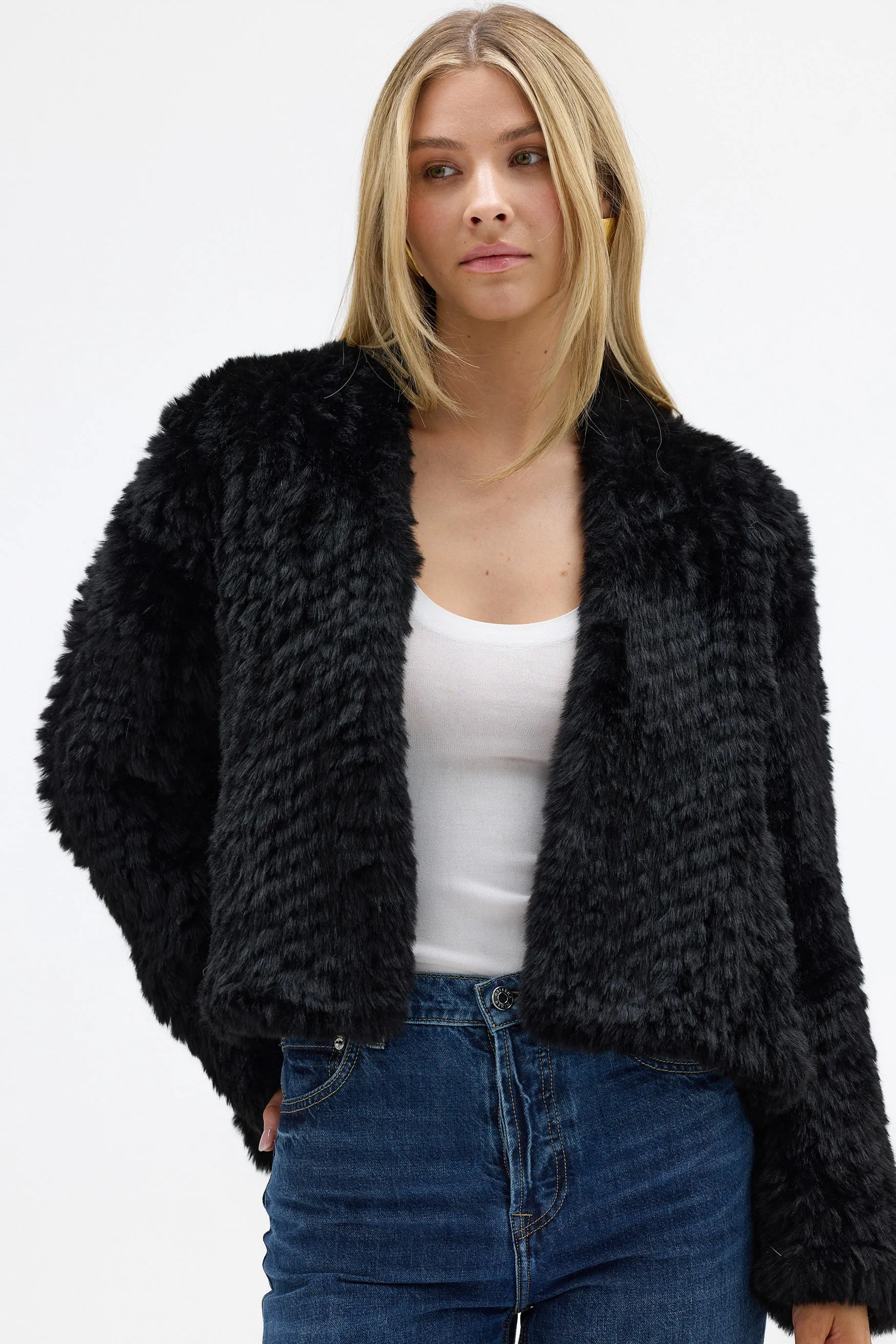 Faux Emma Jacket - Black