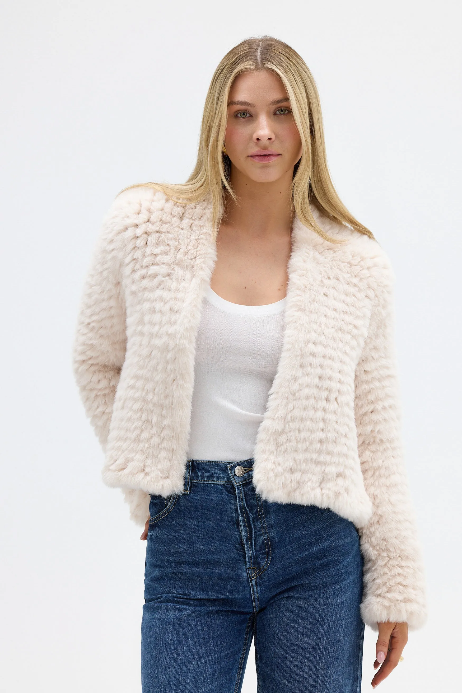 Faux Emma Jacket - Oatmeal