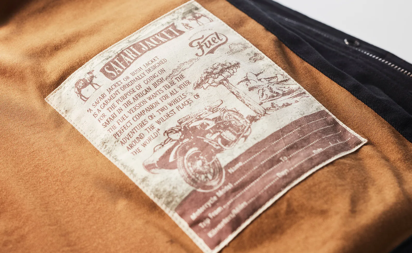 Fuel Motorcycles Safari Jacket - Sand