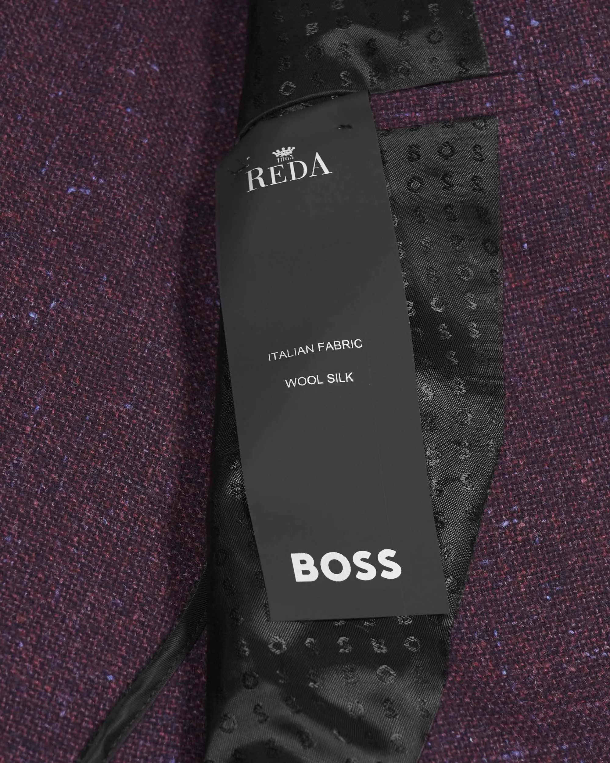 Hugo Boss Wool Mix 'Janson' Jacket - Dark Red