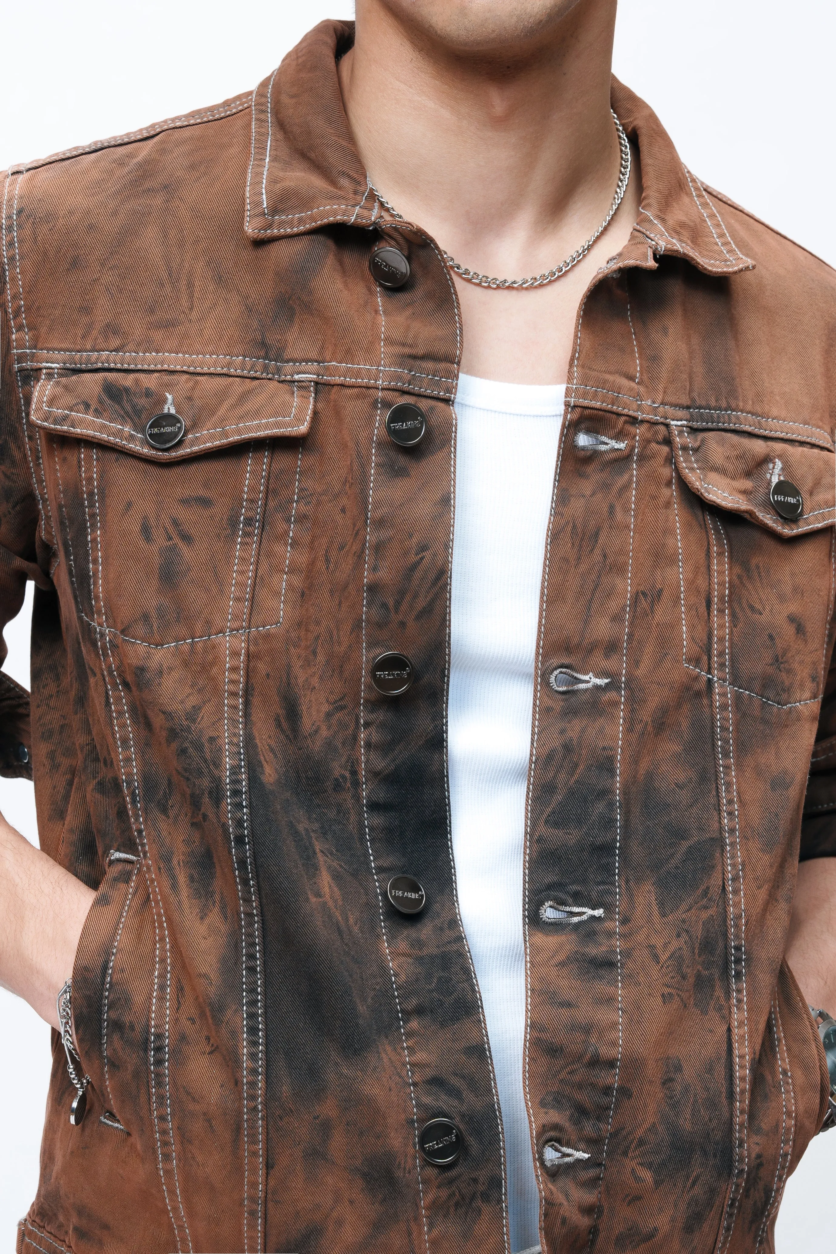 Inferno Men's Denim Trucker Jacket