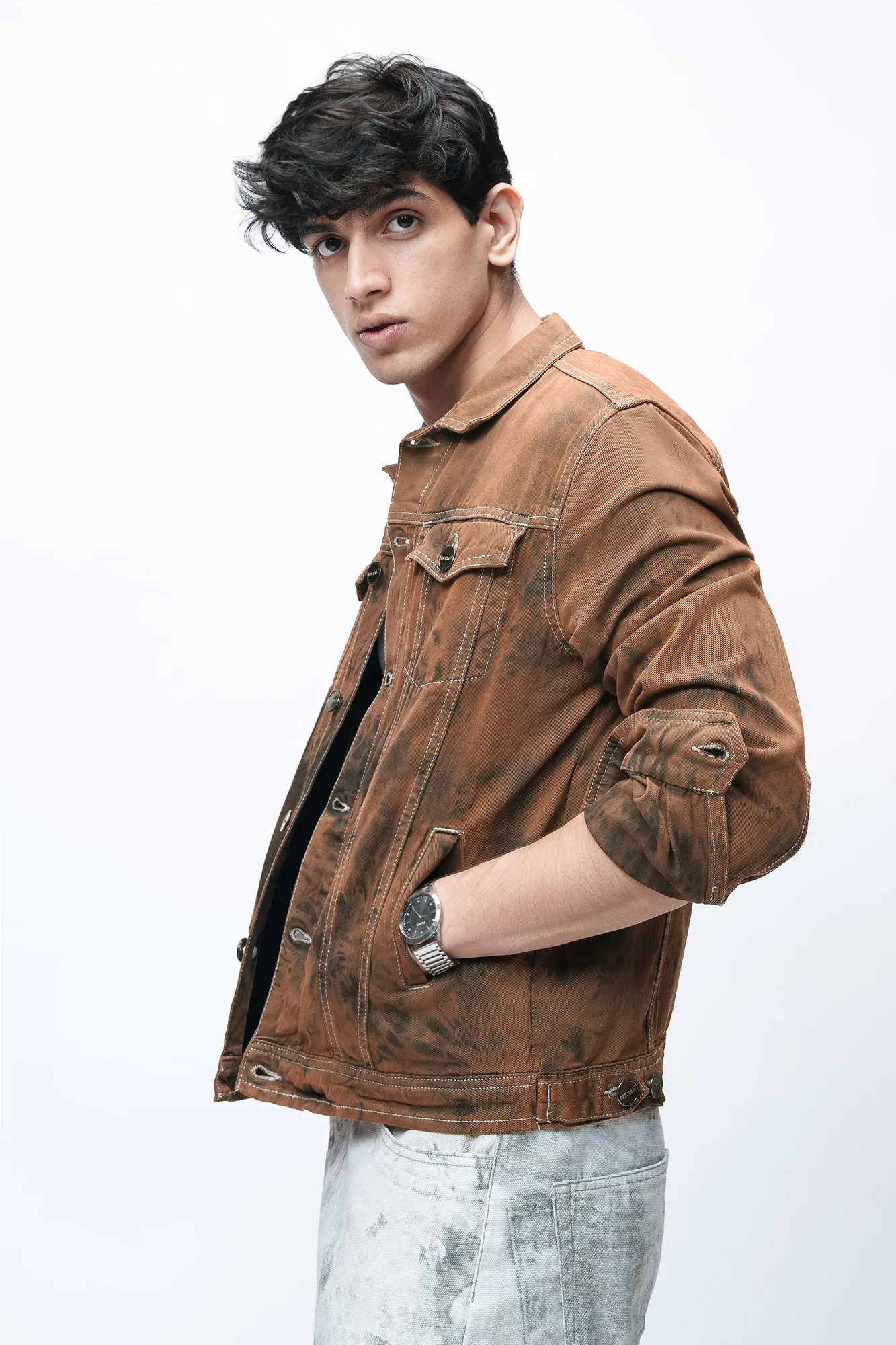 Inferno Men's Denim Trucker Jacket
