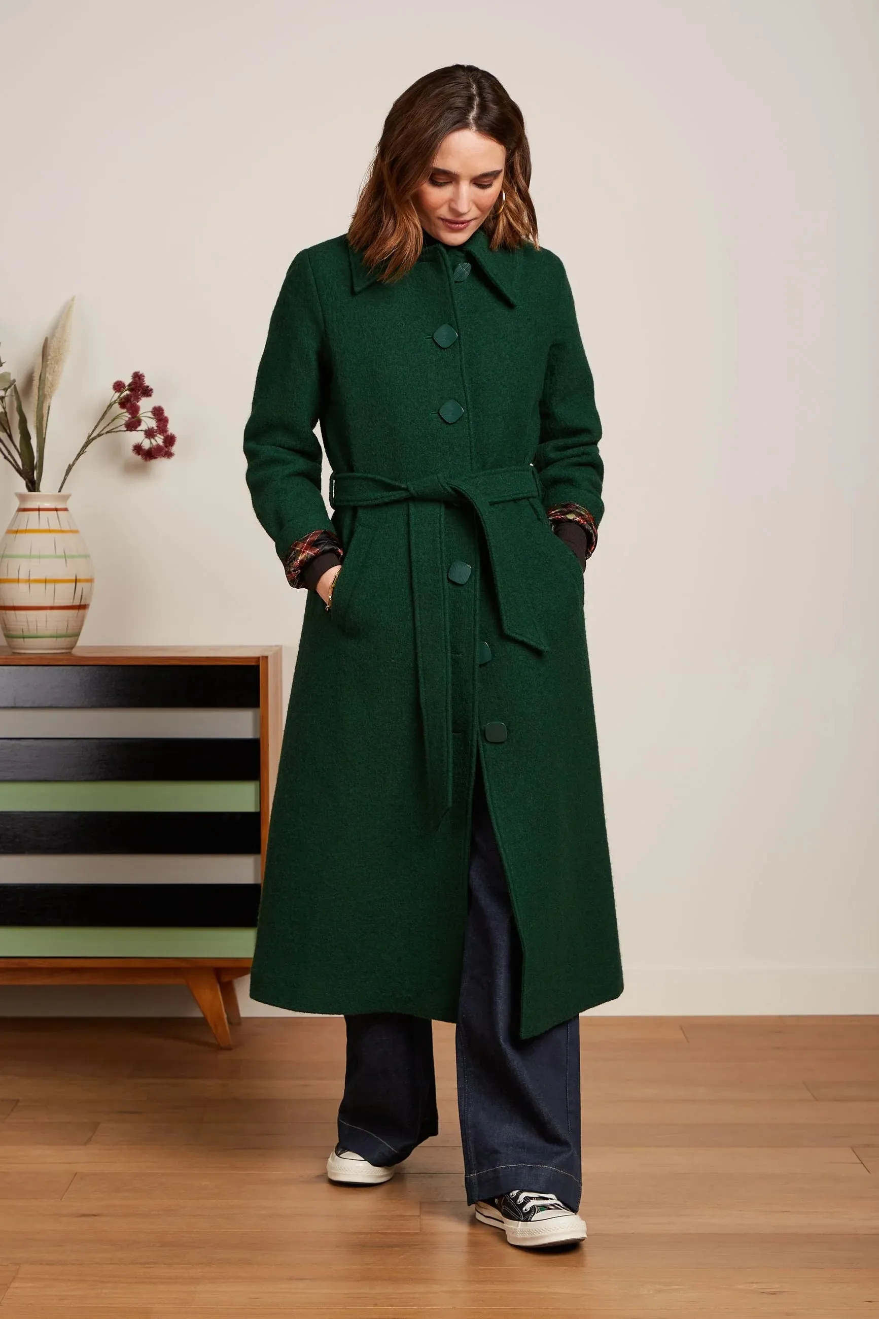 King Louie Arabella Coat Kennedy Forrest Green
