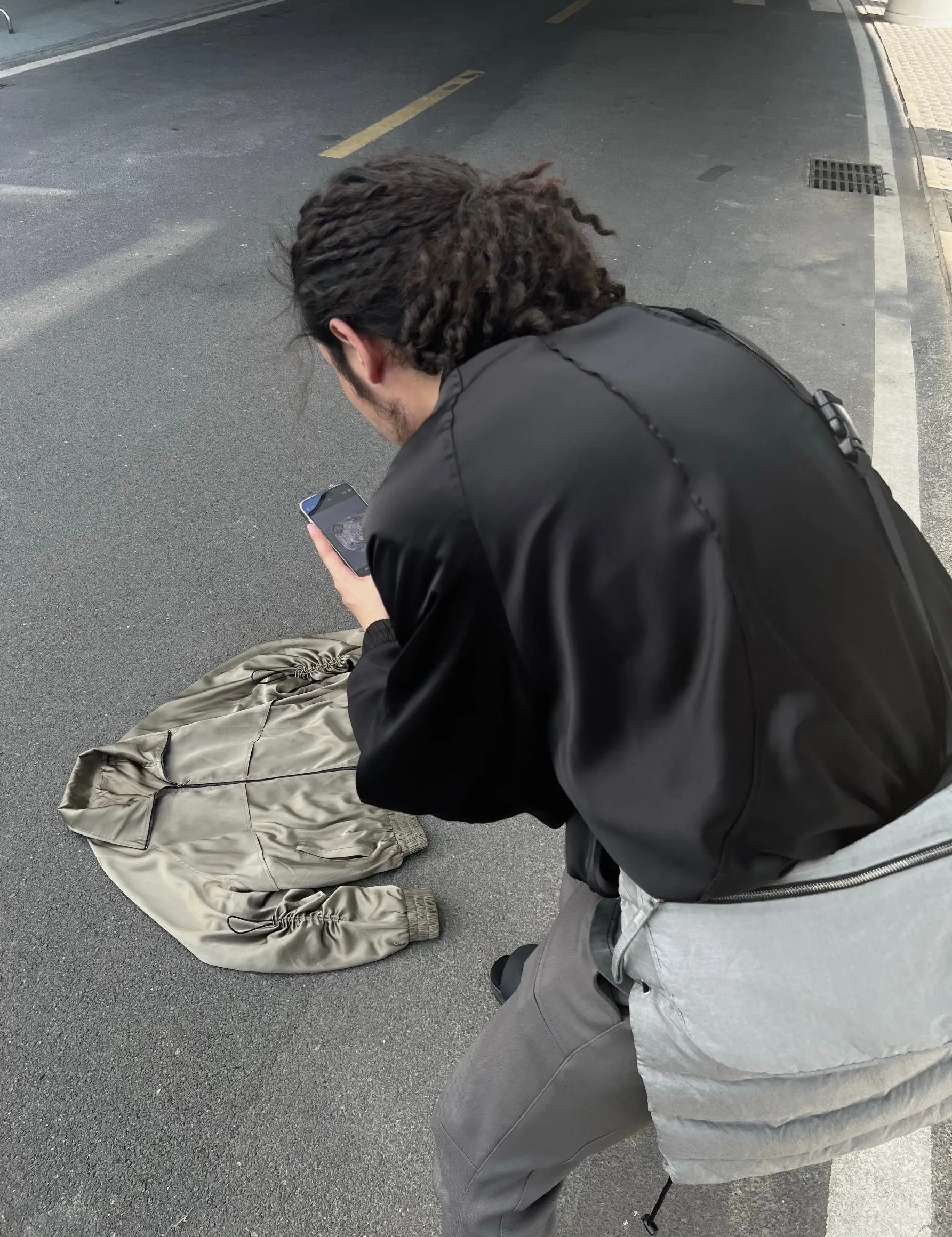Metallic Pleated Bomber Jacket