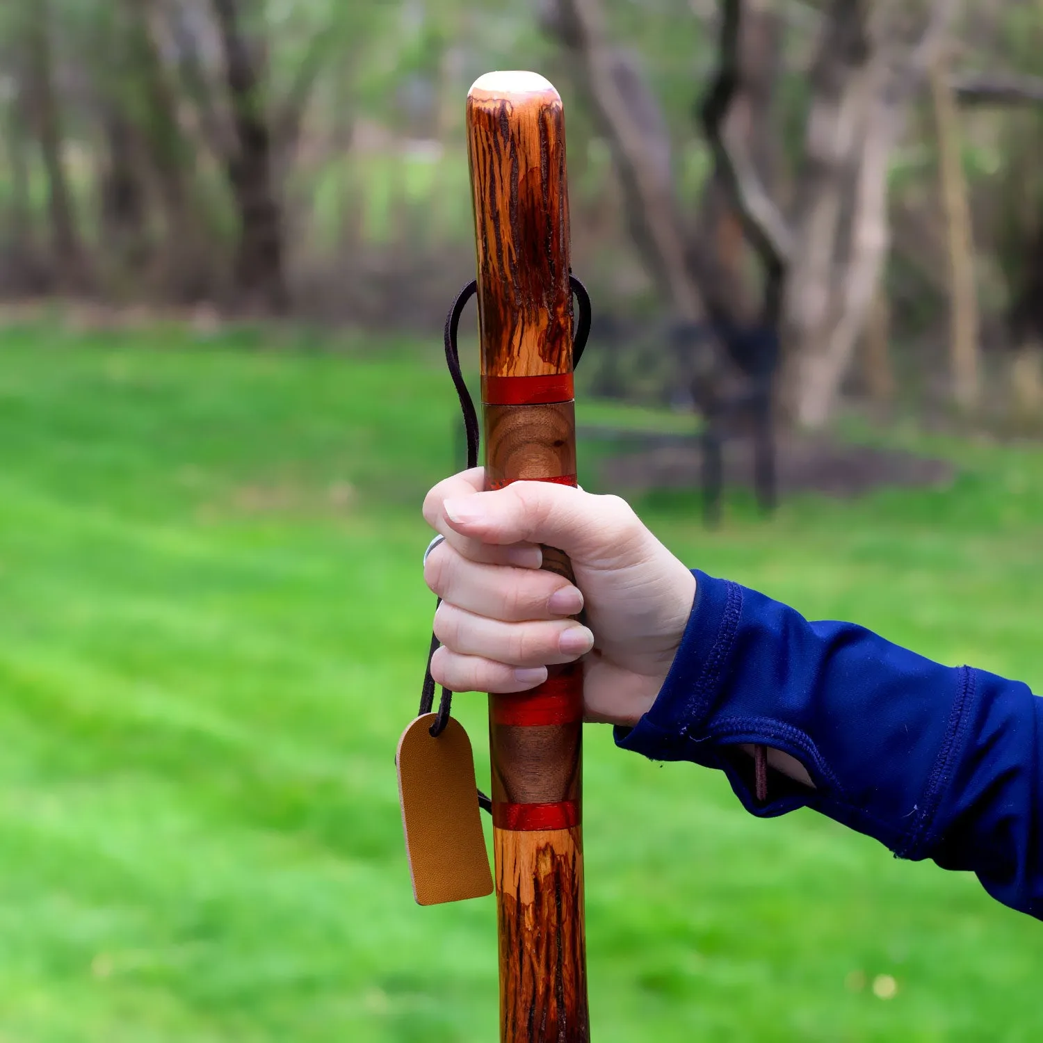 Safari Hickory Rustic Walking Stick 55"