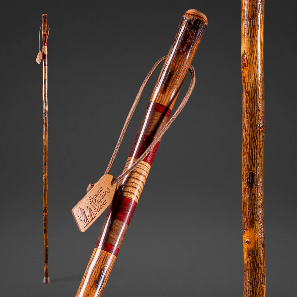 Safari Hickory Rustic Walking Stick 55"