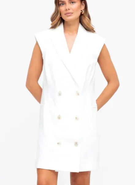 Sleeveless Blazer Dress
