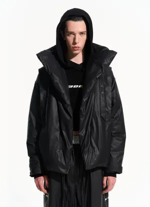 Stand Collar Shiny Avant-Garde Down Jacket