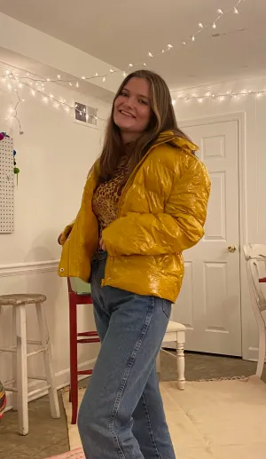 SUNSHINE YELLOW Puffer Jacket!