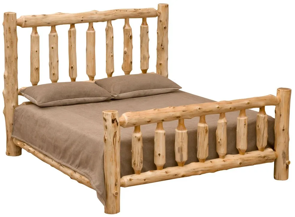 Traditional Cedar Log Bed - 4 Sizes