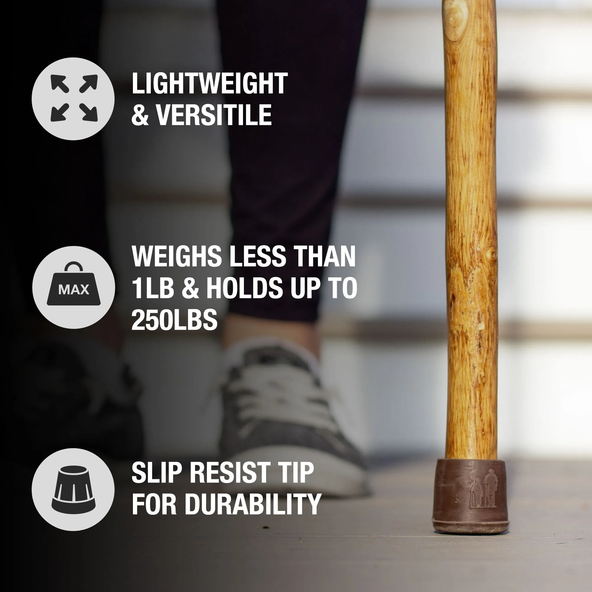 Twisted Assorted Hardwood Rustic Walking Stick 55"