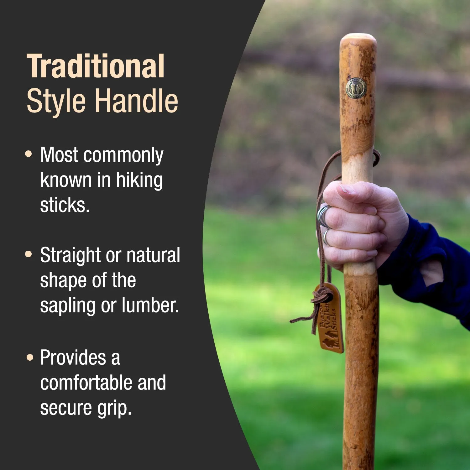 Twisted Assorted Hardwood Rustic Walking Stick 55"