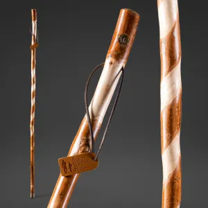 Twisted Assorted Hardwood Rustic Walking Stick 55"