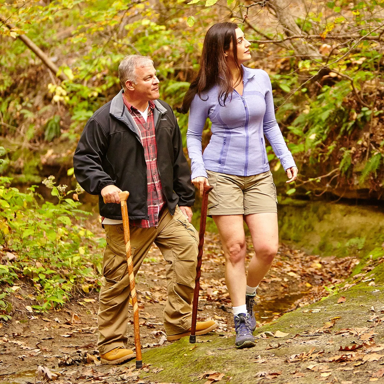 Twisted Sassafras Traditional Rustic Walking Cane 37"