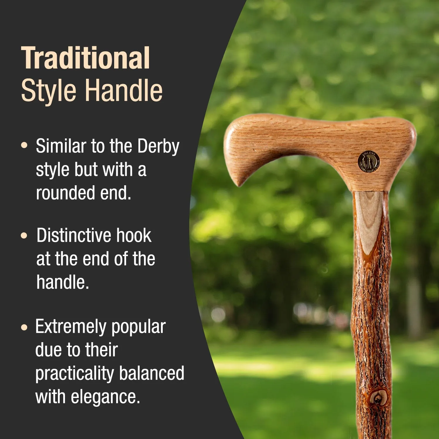 Twisted Sassafras Traditional Rustic Walking Cane 37"