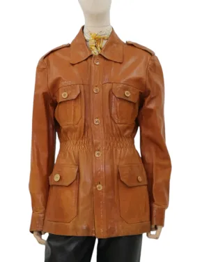 Vintage Safari Leather Jacket