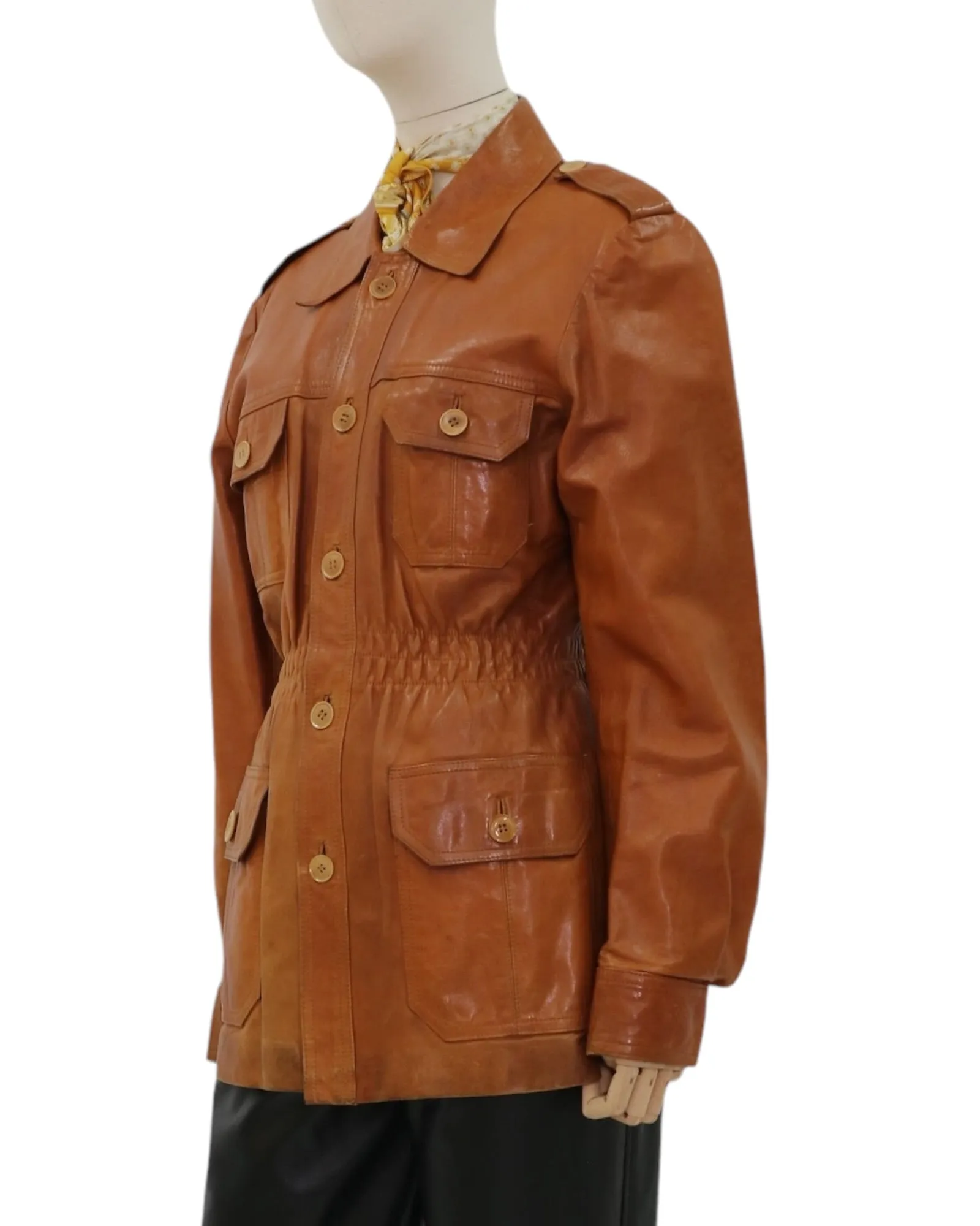 Vintage Safari Leather Jacket