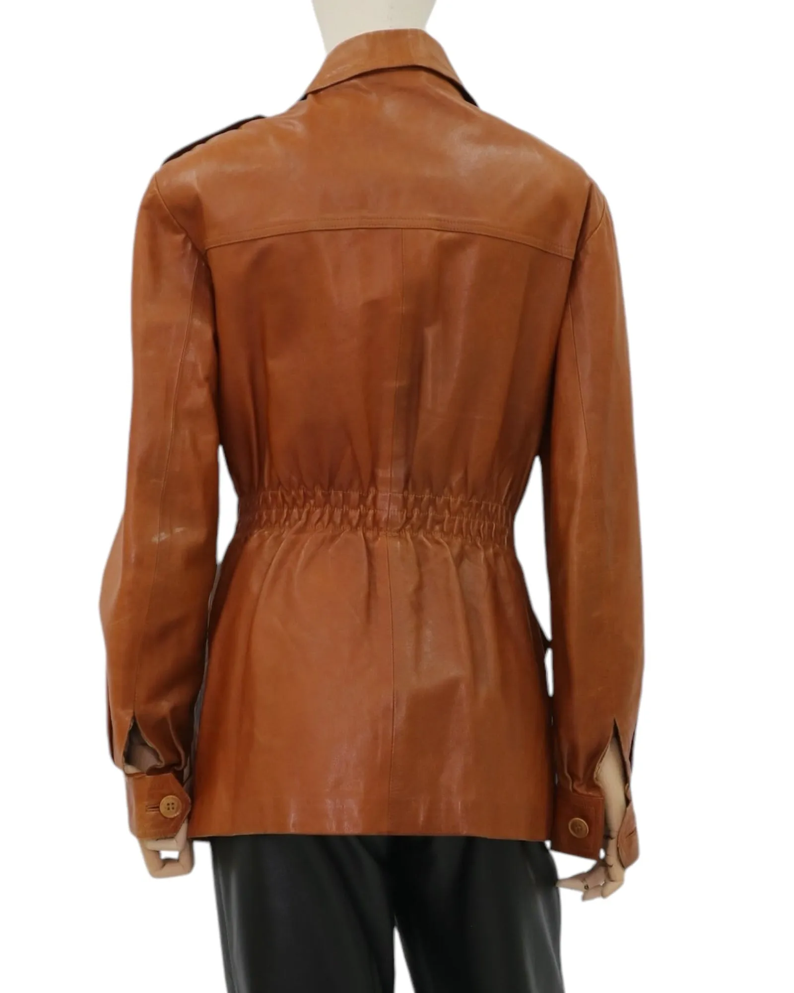 Vintage Safari Leather Jacket