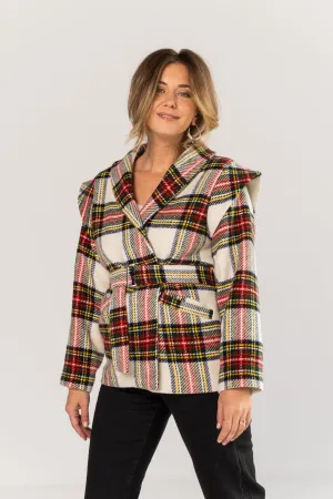 Wool Plaid Coat